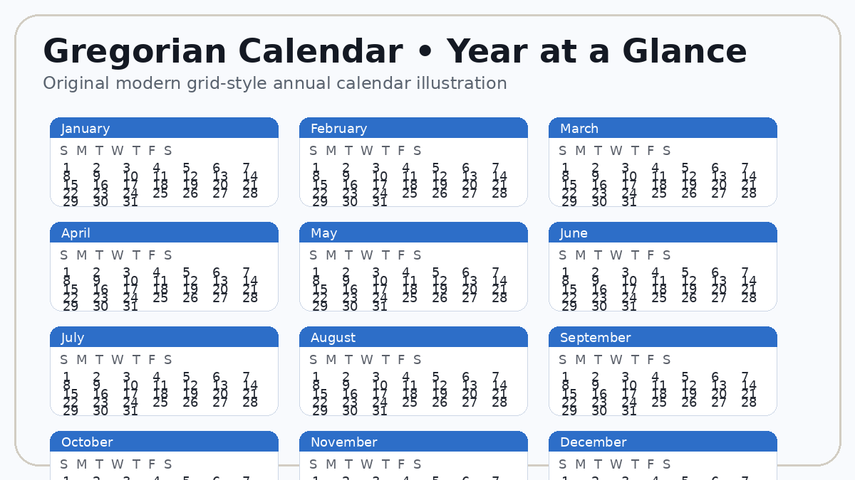 Attic Calendar visual reference