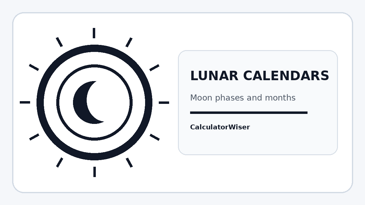 Lunar calendars calendar illustration