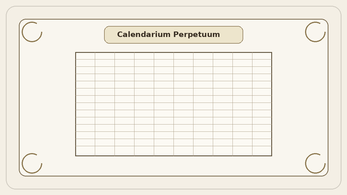Rumi / Ottoman Fiscal Calendar calendar illustration