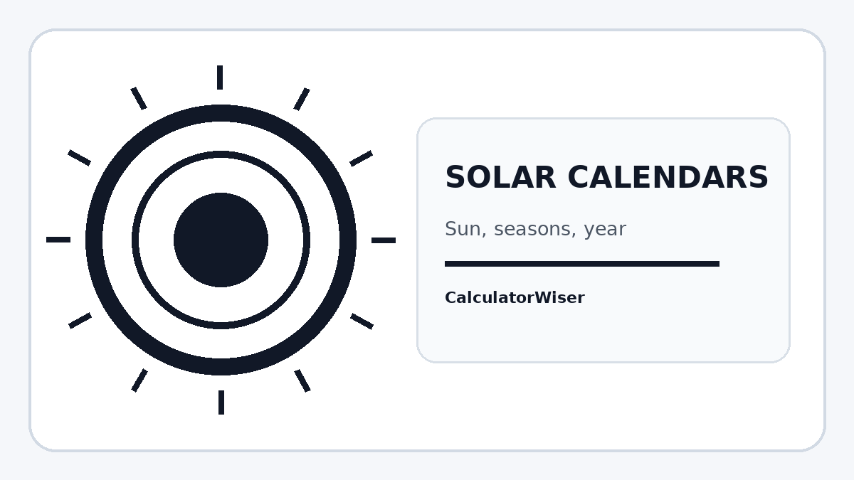 Solar calendars calendar illustration