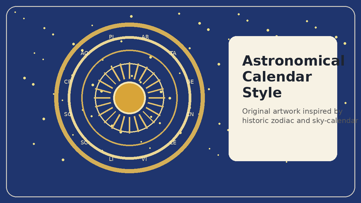 Attic Calendar visual reference