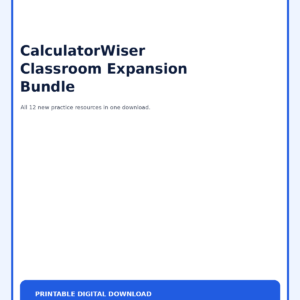 CalculatorWiser Classroom Expansion Bundle