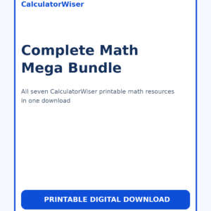 Complete CalculatorWiser Math Mega Bundle