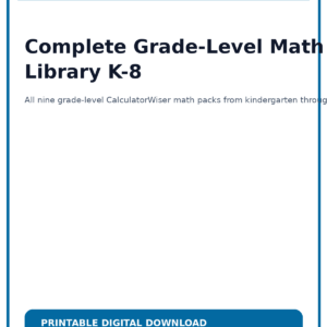 Complete Grade-Level Math Library K-8