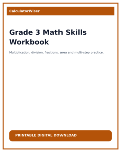 Grade 3 Math Skills Workbook