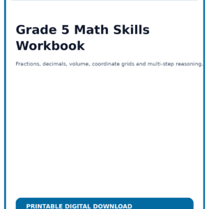 Grade 5 Math Skills Workbook