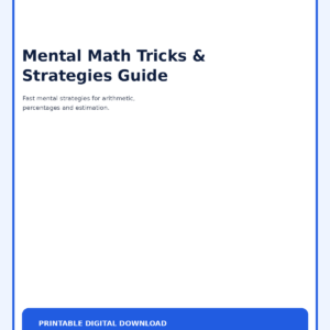 Mental Math Tricks & Strategies Guide