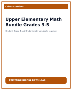 Upper Elementary Math Bundle Grades 3-5