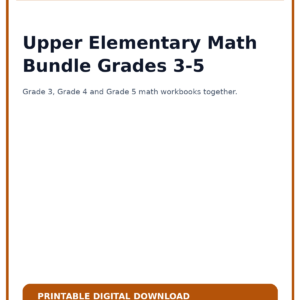 Upper Elementary Math Bundle Grades 3-5